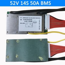 전기 자전거 배터리 수리 리필 교체 개조 3 6v 3 7v 셀 14s 52v 50a 팩, 14s 52v 50a 비엠에스