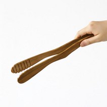 바보사랑 바른락 티크 우드 웨이브 집게(대).비프로젝트