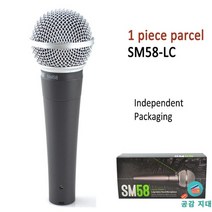 SHURE SM58 전문 유선 마이크, 1개 sm58-lc
