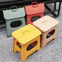 대형 접이식 보조 캠핑 의자 간편 플라스틱 스툴 발판, 상세페이지 참조