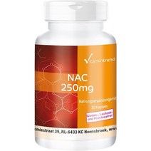 N 아세틸 시스테인 250mg 30캡슐 안전한 용량 채식주의자 Vitamintrend