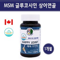MSM 식이유황 엠에스엠 글루코사민 무릎 관절 영양제 상어연골 추출물 손가락 손목 연골 뼈건강, 1병, 120캡슐
