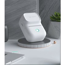 라벨프린터 소형 의류매장 블루투스 휴대용 프린터기, 흰색+고정 용지 30x20개 +옵션 용지 3롤