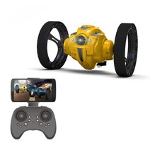 전동 rc카 자동차 카메라와 함께 rc 자동차 hd 2.0mp 뜨거운 판매 wifi 바운스 자동차 peg sj88 4ch 2.4ghz 유연한 바퀴가있는 점프 스모 원격 제어, 노란색 2mp
