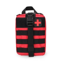 빠른 릴리스 응급 처치 파우치 패치 가방 molle 수륙 양용 전술 의료 키트 emt Emergency edc rip-away 생존 ifak 사냥, 레드 02