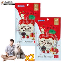 포켄스 과일퓨레 펫디저트 망고 사과 105g, 2팩, 사과맛