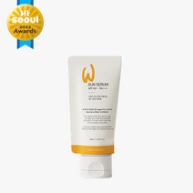 와프랩 백탁없는 저자극 자연스러운 톤업 주름개선효과 선크림추천 더블유 선 세럼 50ml, DUO SET