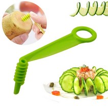 스파이럴라이저 Spiralizer 전기 드릴 용 야채 커터 3 블레이드 프로세서 나선형 슬라이서 호박 오이 당근, 02 green a