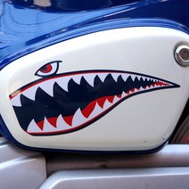 Sticport 슈퍼커브스티커세트 플라잉 타이거샤크 슈퍼커브전용 스티커, 커브 타이거샤크