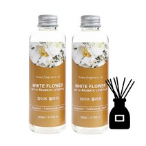 아로마코 리필 디퓨저, 화이트플라워, 200ml, 2개