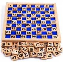 구구단 퍼즐 수학교구 원목 보드게임 W065, 단품