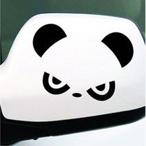 귀여운 차량 스티커 데칼 자동차 니로 셀프 조수석 더뉴쏘렌토 그렌져XG K8 NX4 스크레치 범퍼 IG 아이스박스 본네트 잔기스커버 G70 운전석 레이 G80, 1개, 블랙