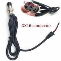 가전제품 전자기기 GX16 커넥터 케이블/커넥터 교체 3 구멍 여성 GX163/전기 자전거 충전기 브래킷 DIY 전자 배터리용