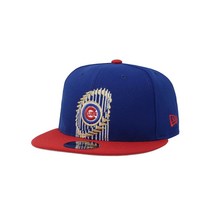 New Era 9Fifty 2016 World Series Champion 챔피온s 뉴에라 950 남자 캡 시카고 컵스 월드 시리즈 챔피언 스냅백 모자