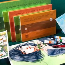 100 면 수채화 스케치북 300gm2 수채화 그림 종이 책 학생 전송 종이 papel para acuarela 미술 용품, 32k(180 125mm), 미세한 입자