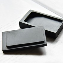 [소벼루] 소형 사각 서예 도구 석제 중국 전통 고급 벼루