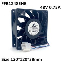 쿨링팬 원본 델타 12cm DC48V 0.75A FFB1248EHE 12038 12038MM 인버터 캐비닛 축 방향 냉각 팬, 단일옵션, 한개옵션0