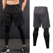 엘비오 남자 헬스 트레이닝바지 반바지레깅스 타이즈 스포츠바지