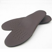 [KT알파쇼핑]남성용 가죽케쥬얼 깔창(1cm)-브라운