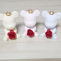 호두마루샵 돌답례품 웨딩답례품 개업선물 차량용 로즈베어브릭석고방향제 석고방향제/오퓨저, 일반_옐로우(블랙체리)