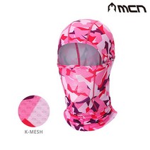 [엠씨엔] [MCN]MCN K매쉬 바라클라바 핑크카모 자전거마스크, 색상:one color / 사이즈:free
