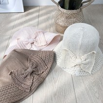 해수욕장 해외여행모자 코디 왕골