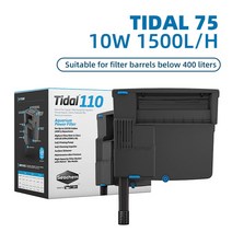 외부여과기 걸이식 미니어항 수족관용품 SICCE TIDAL35/55/75/110 수족관 용 행 온 필터 조용한 폭포 펌프, 04 TIDAL 110