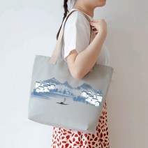 여성 천가방 캔버스 대용량 쇼퍼백 작업 휴대용 숄더백 다목적 여행 잡화 엄마가방 에코백
