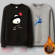 1+1남자 오버핏 기모 맨투맨 긴팔티5xl