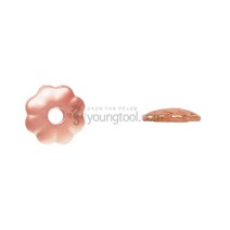 14K 핑크 골드필드 비드 캡 장식 3.0 mm 10개입, 단품