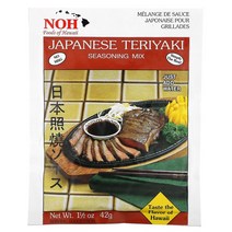NOH Foods of Hawaii Japanese Teriyaki Seasoning Mix 1 1/2 oz 42 g 333137, 1.5 온스