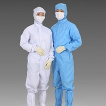 MK 제전방진복 모자부착형 원피스 OP모부 크린복, 2XL(105), 네이비, 1개