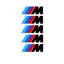 자동차 캘리퍼 도색 도장 페인트 5pcs 브레이크 스 배지 스티커 bmw m 시리즈, 검은색