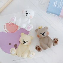 빅풋 테디베어 곰돌이 리필오일포함 선물포장 차량용방향제 차량용석고방향제, 1.다우니에이프릴, 왕관 빅풋 테디베어 브라운