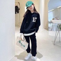 미다키즈 17 후드 트레이닝세트 주니어 상하복 상하세트 남매커플룩 초등 키즈 여아 남아 170