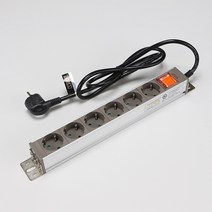 멀티코드 메인스위치 알루미늄동양6구접지1.5M 16A, 단품, 단품