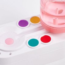 브러쉬린서 붓세척기 수채화물통 페인트 브러시 클리너 와셔 청소 기계 화장품 아크릴 수성, 4.Pink II