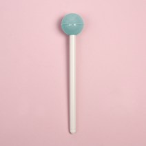 츄파르 막대사탕 디자인 볼펜 롤리팝 캔디 검정 젤펜, 상세 참조