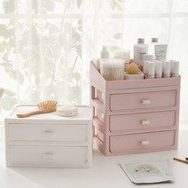 다용도 데스크 서랍장 화장품 수납함 세트, FREE, GREY (2단)