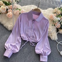 레이스 쉬폰 봄 패션 화려한 블라우스 페미닌 셔츠 40