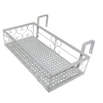 모칸도 베란다 화분걸이 난간 화분걸이대 (일반 직각형 50x20cm) 난간용 고리 2개, 02.화분걸이대(직각형)50X20_화이트