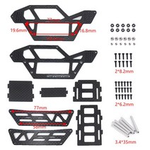 AXSPEED-탄소 섬유 락 버기 프레임 롤 케이지 바디 쉘 섀시 1/24 RC 크롤러 자동차 Axial SCX24 업그레이드 부품, [01] 1Set