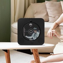벽걸이형 CD 플레이어 블랙 컬러 레트로 카페, 블랙 플러그인 모델