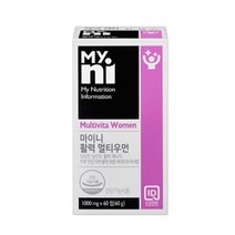 마이니 활력 멀티우먼 비타민, 1개, 60정