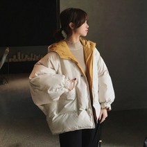 러블리 컬러 양면 숏패딩