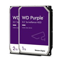 웨스턴디지털 하드디스크 WD HDD Purple 1TB 2TB DVR CCTV전용, 1T