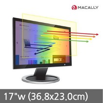 맥컬리 모니터 블루라이트 차단필름 43.18cm(17형) 와이드 16:10 화면비 36.8cm x 23.0cm BLC10170, 단품없음