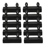 암레스도어클로저 1020Pcs 블랙 소파 침대 판금 플라스틱 교체 센터 엔드 캡 홀더 싱글더블 내부 고무 슬리브 가구 도구, [03] End Caps 10pcs