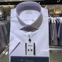 예작남성와이셔츠모달스트레치일반핏반팔셔츠YJ3MBR205WH