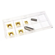 인서트 7 피스 12-16mm 개 인덱서 블 카바이드 커터 세트 터닝 툴, 한개옵션0